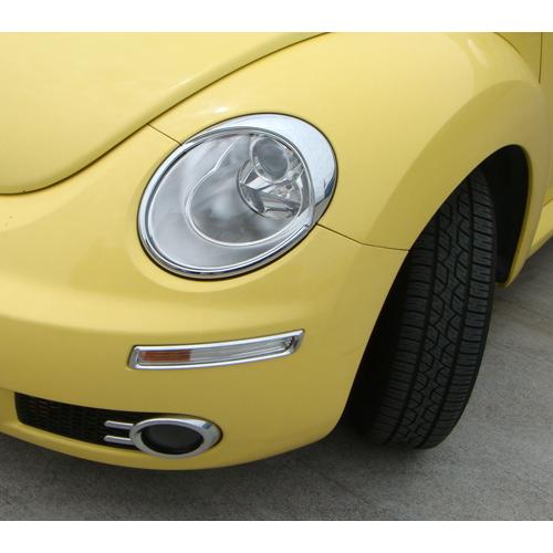 ニュービートル　USウィンカー 2個セット フォルクスワーゲン メッキ フロントバンパー ウインカー リング