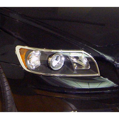 ボルボ メッキ ヘッドライト ヘッドランプ リング V50 2.4 2.4i T-5 T