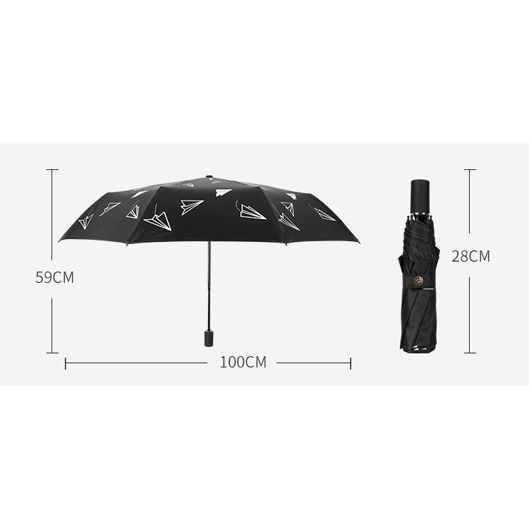 折りたたみ傘 撥水加工 折り畳み傘3段折り メンズ紙飛行機柄高強度 耐久性の高い8本骨 大きめサイズ かさ カサ メンズ レディース 耐強風 U Mooti 通販 Yahoo ショッピング