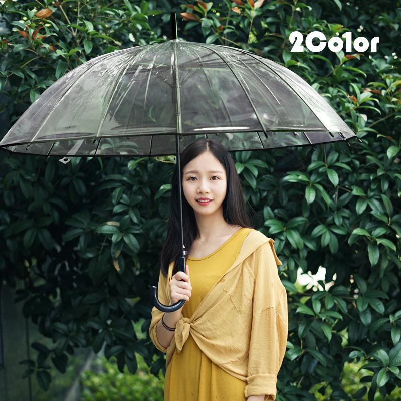 長傘 レディース おしゃれ 透ける 16本骨 8本骨 雨傘 可愛い 女性用 子供用 キッズ 長傘 透明傘男女兼用 きれいめ U Mooti 通販 Yahoo ショッピング