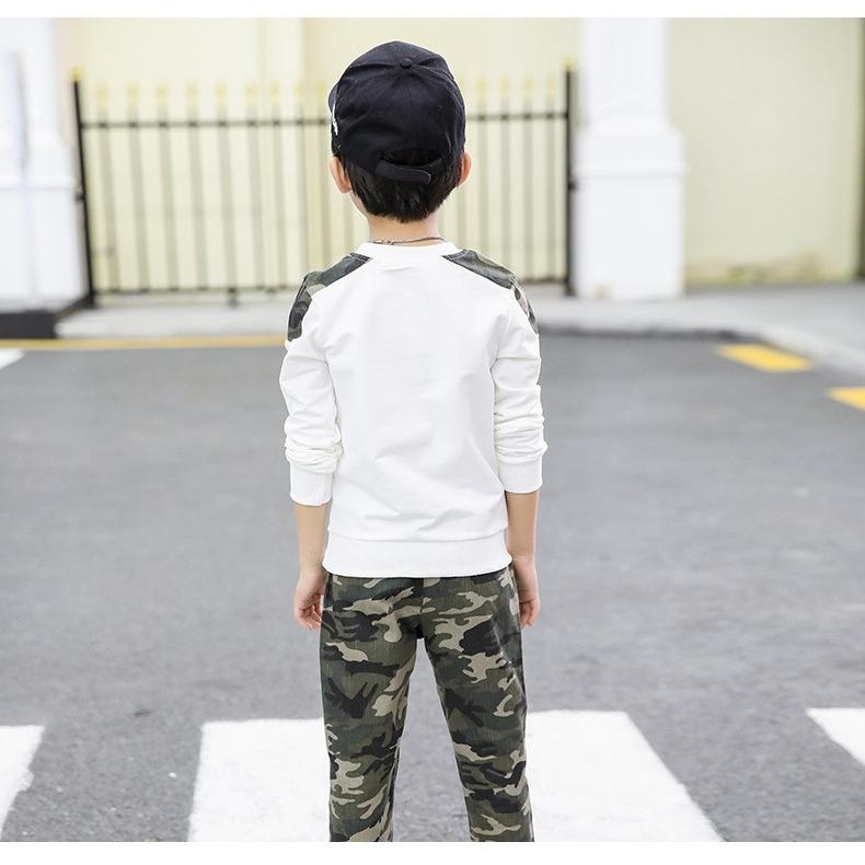 子供服 2点セット 男 春秋 トップス+ズボン 男の子 迷彩柄 長ズボン 長袖Tシャツ 切り替え コットン カジュアル おしゃれ 子ども服 キッズ セットアップ 可愛い :y251139:mooti - 通販 - Yahoo!ショッピング 子供服 2点セット 男 春秋 トップス+ズボン 男の子 迷彩柄 長ズボン 長袖Tシャツ 切り替え コットン カジュアル おしゃれ 子ども服 キッズ セットアップ 可愛い :y251139:mooti - 通販 - Yahoo!ショッピング