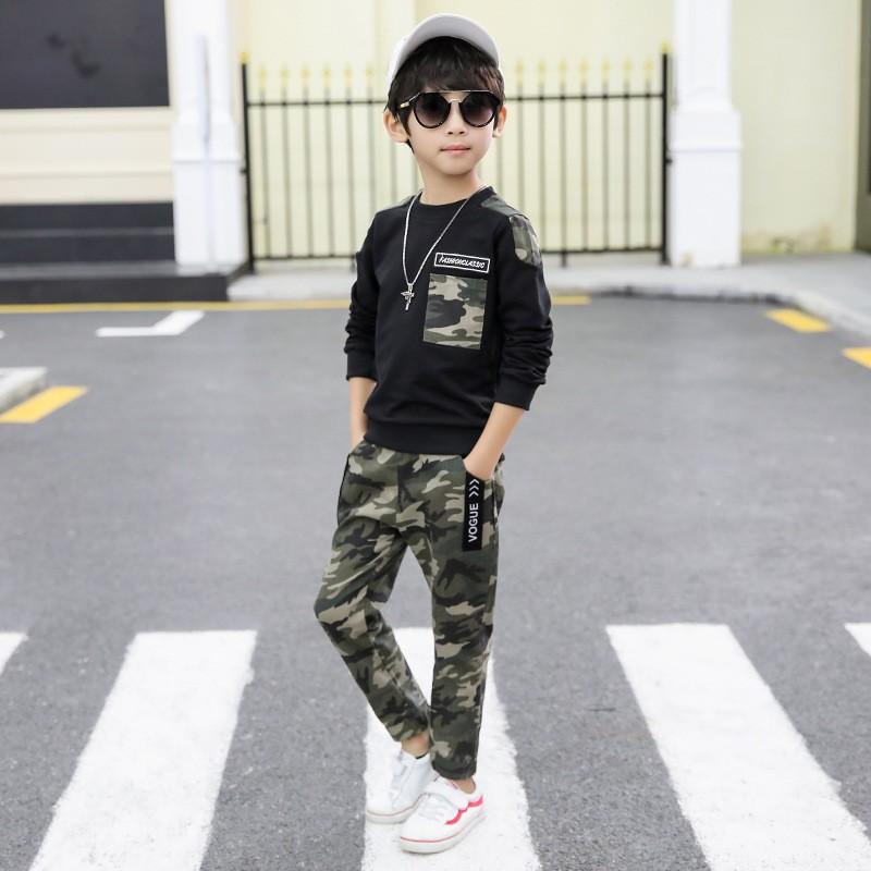子供服 2点セット 男 春秋 トップス+ズボン 男の子 迷彩柄 長ズボン 長袖Tシャツ 切り替え コットン カジュアル おしゃれ 子ども服 キッズ セットアップ 可愛い :y251139:mooti - 通販 - Yahoo!ショッピング 子供服 2点セット 男 春秋 トップス+ズボン 男の子 迷彩柄 長ズボン 長袖Tシャツ 切り替え コットン カジュアル おしゃれ 子ども服 キッズ セットアップ 可愛い :y251139:mooti - 通販 - Yahoo!ショッピング