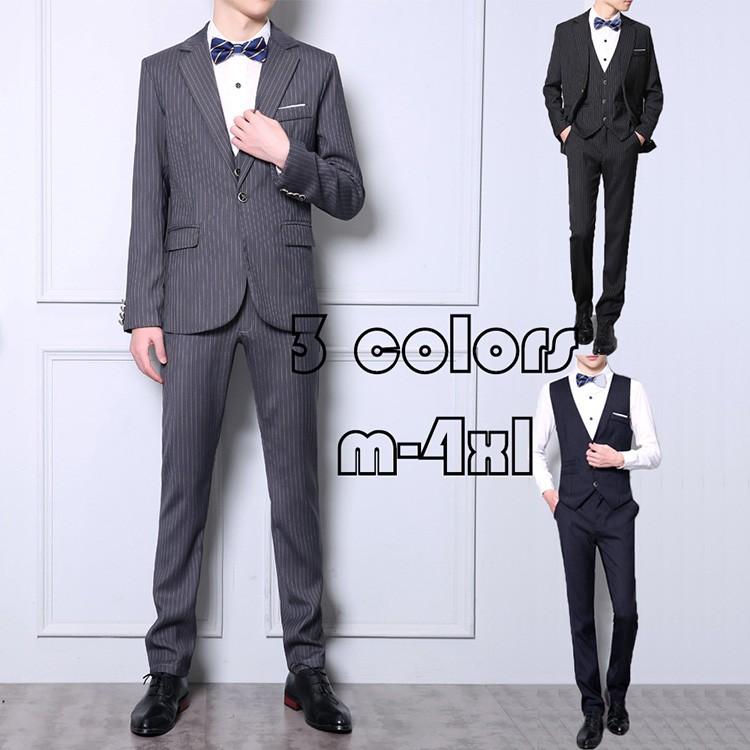 メンズスーツ 三点セット 新作 アウター スタイリッシュ レギュラー 全3色 紳士服 ビジネス スーツ フォーマル ホスト 披露宴結婚式 カジュアル 大きいサイズ Y Mooti 通販 Yahoo ショッピング