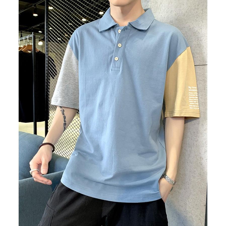 ポロシャツ メンズ 半袖 ブランド 綿 半袖ポロシャツ 大きいサイズ おしゃれ 春 夏 青少年 ポロシャツ 代 30代 Y Mooti 通販 Yahoo ショッピング