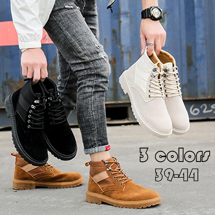 ワークブーツ メンズ スエード革 メンズシューズ 編み上げブーツ ブーツ カジュアルシューズ 裏起毛 ハイヒール 3色 ポイント消化 秋冬新作 Y Mooti 通販 Yahoo ショッピング