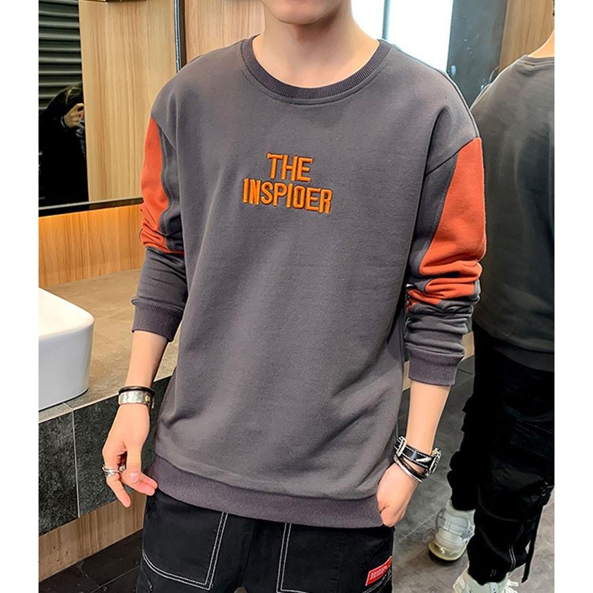 パーカー メンズ おしゃれ スウェット 長袖 丸い襟 トップス 配色切り替え Tシャツ 大きいサイズ アメカジ シルエット 韓国風 シンプル 春秋 代30代40代 4色 Y3016 Mooti 通販 Yahoo ショッピング