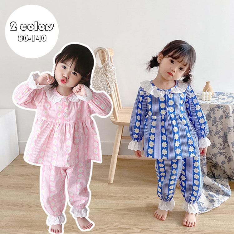 キッズ 女の子 パジャマ 上下セット 韓国子供服 部屋着 スウィート 可愛い 綿100 着心地良い 花柄 70 80 90 100 110cm ピンク 4k84vkithc 子ども服 Centralcampo Com Br
