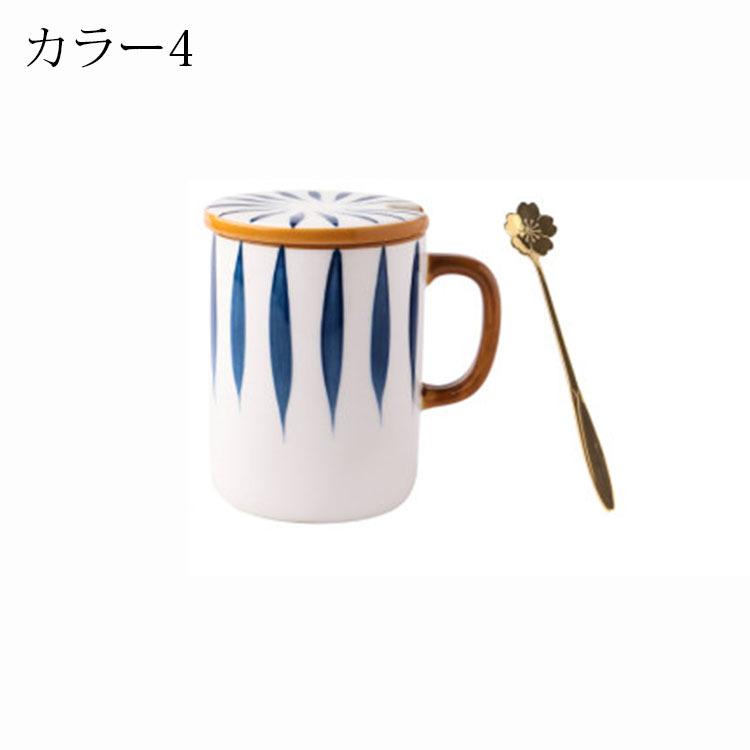 マグカップ 日本式 おしゃれ コーヒーカップ 陶器 ハンドメイド ティーカップ 大容量 コップ カフェマグ キッチン雑貨 洋食器 食器 磁器 350ml 選べる4種類 全てのアイテム