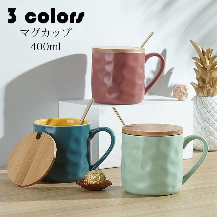 マグカップ 北欧 おしゃれ コーヒーカップ 大きい 陶器 ハンドメイド ティーカップ 大容量 コップ カフェマグ キッチン雑貨 食洗機 電子レンジ 冷蔵庫対応 400ml Y Mooti 通販 Yahoo ショッピング