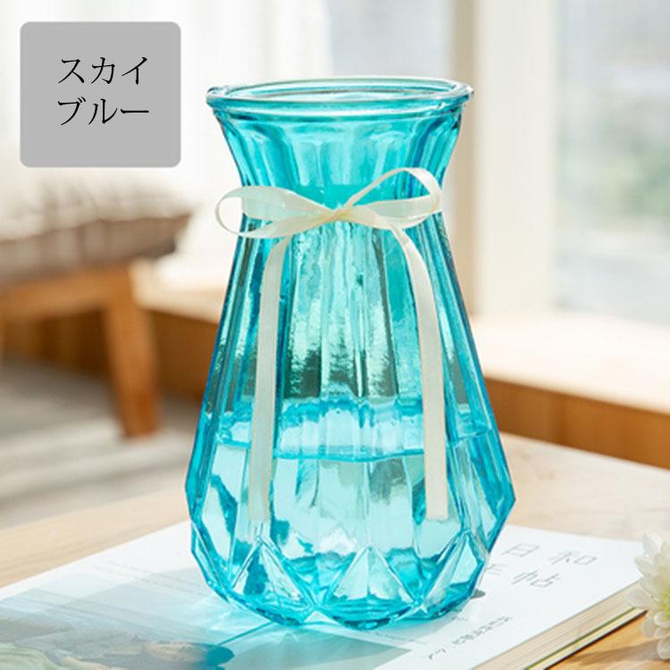 花瓶 ガラス おしゃれ フラワーベース 透明 生け花 造花用 水耕栽培用 花器 花びん かびん シンプル モダン インテリア 置物 リビング 寝室 玄関 書斎 食卓 窓辺|onlyotory|07