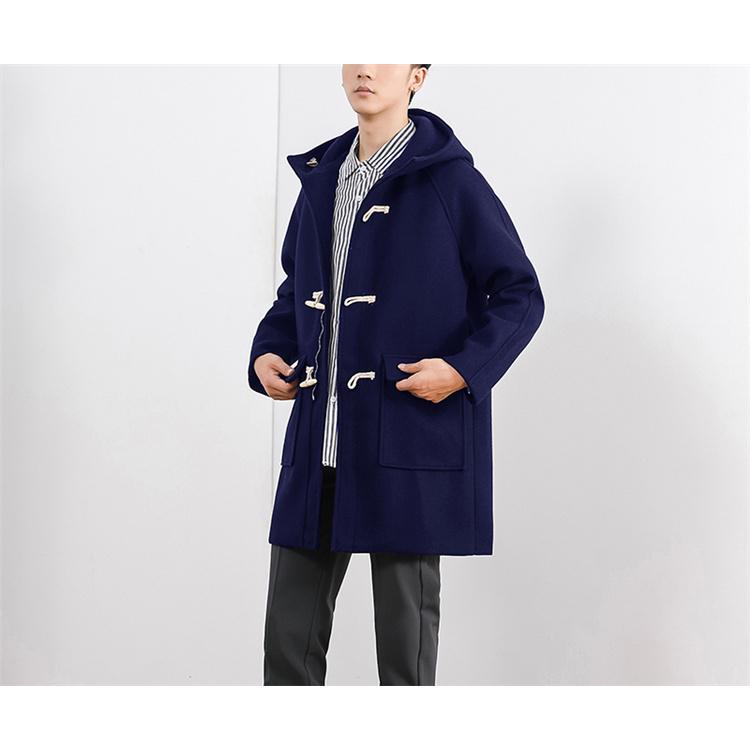 男性に人気 アウター ダッフル メンズ ダッフルコート コート ロング丈 メンズコート 起毛 冬 秋 メルトン フード ビジネス チェスターコート Size M qhema Com