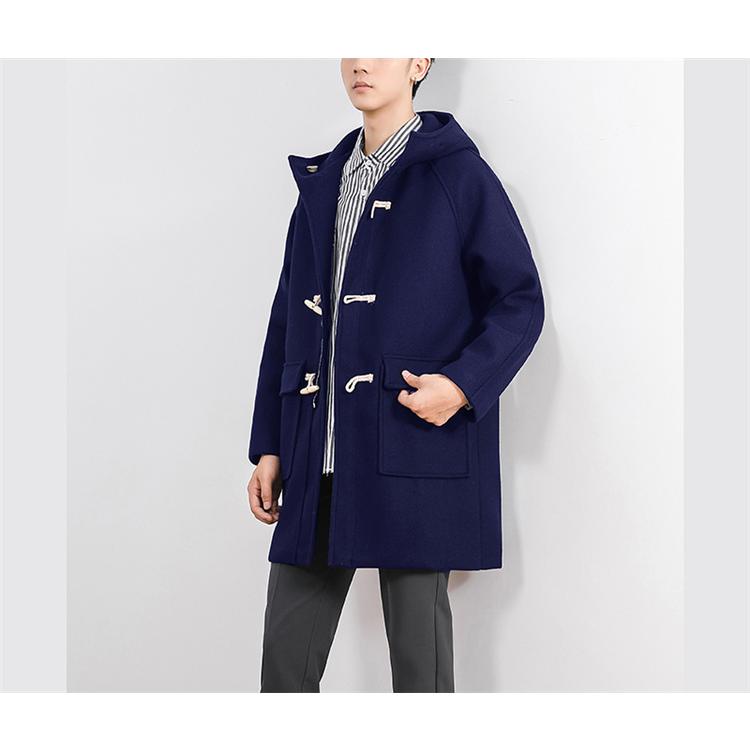 男性に人気 アウター ダッフル メンズ ダッフルコート コート ロング丈 メンズコート 起毛 冬 秋 メルトン フード ビジネス チェスターコート Size M qhema Com