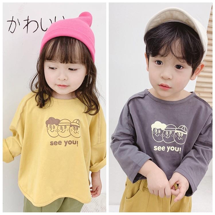 子供服 ロンt キッズ 女の子 男の子男女兼用韓国子供服 ガールズデザイン 長袖 丸い襟 トップス プリント Tシャツ ファッション ジュニア 可愛い 春秋新作 Y Mooti 通販 Yahoo ショッピング