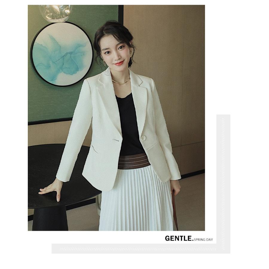 韓国風新作スーツ レディース スーツジャケット 代30代40代細身 春秋長袖事務服 フォーマル 面接 制服ol ビジネス 通勤 上着 3色 Y Mooti 通販 Yahoo ショッピング