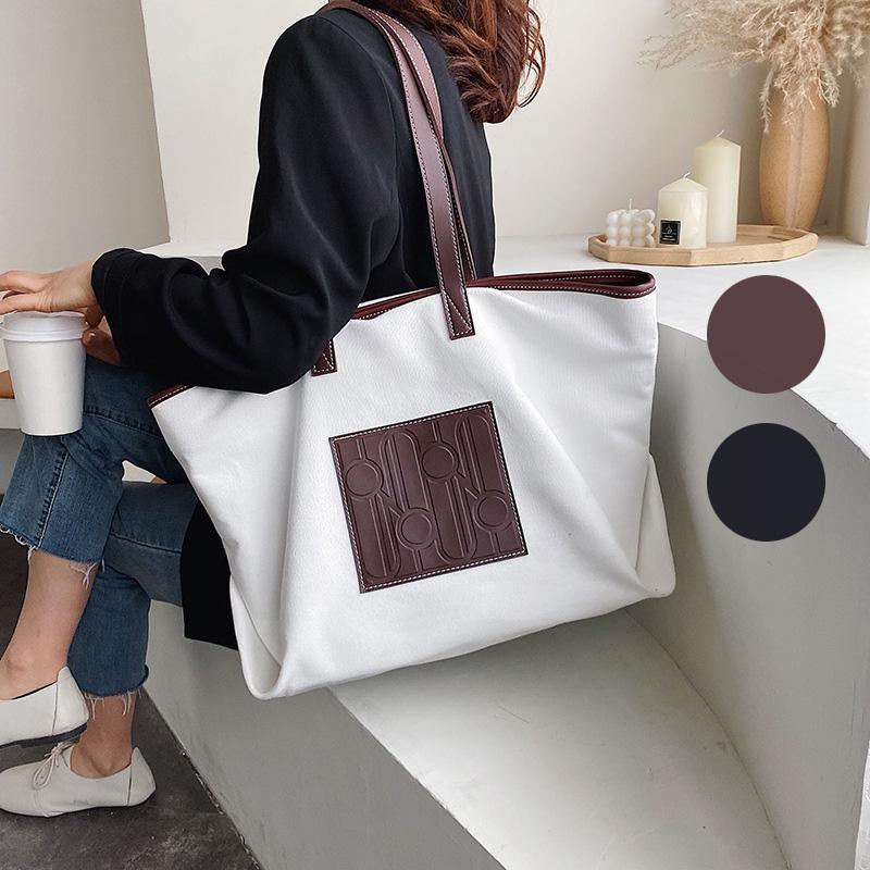 トートバッグ レディース ズック ショルダーバッグ 2way ファッション 鞄 通勤用 バッグ シンプル かばん 肩掛け 多機能 通学 通勤 旅行 人気 韓国風 Y Mooti 通販 Yahoo ショッピング