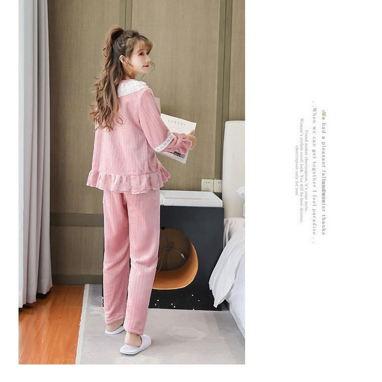 もこもこ パジャマレディース 冬 用 姫系 長袖 ルームウェアレディース 上下 パジャマ おしゃれ ブランド 部屋着 セットアップ モコモコ 柔らかい 防寒着 Y Mooti 通販 Yahoo ショッピング