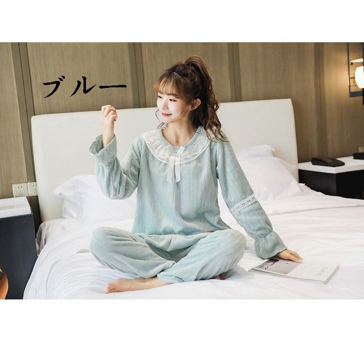 もこもこ パジャマレディース 冬 用 姫系 長袖 ルームウェアレディース 上下 パジャマ おしゃれ ブランド 部屋着 セットアップ モコモコ 柔らかい 防寒着 Y Mooti 通販 Yahoo ショッピング