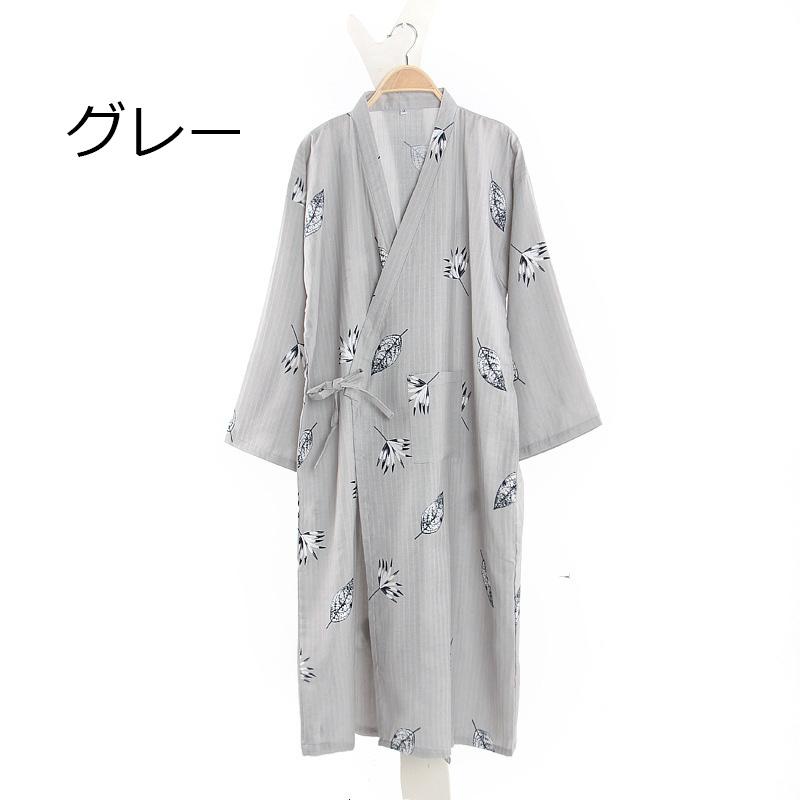 新作バスローブ メンズ綿麻 バスローブ メンズ パジャマ 浴衣 バスローブ ガウン ルームウェア 寝巻き家着風呂上り 春夏 前開き Y Mooti 通販 Yahoo ショッピング