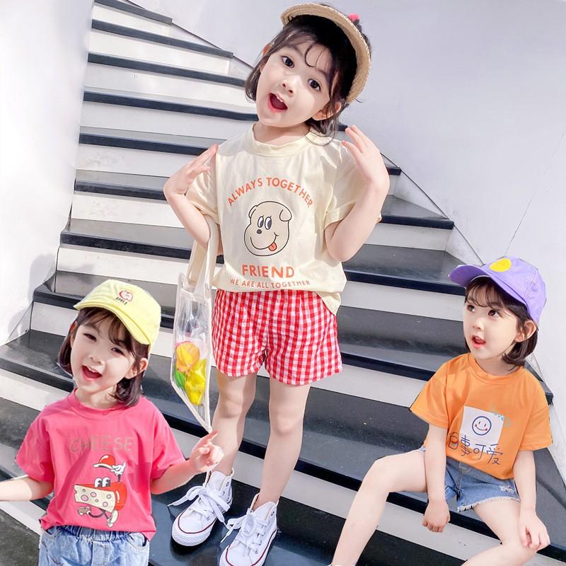 子供服 ロンt キッズ 女の子 男の子男女兼用韓国子供服 ガールズデザイン 半袖 丸い襟 トップス プリント Tシャツ ファッション ジュニア 可愛い 春夏新作 Y Mooti 通販 Yahoo ショッピング