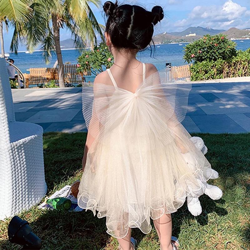 ドレス 子供 発表会 結婚式白レースワンピース お呼ばれ ピアノ演奏会 子供ドレス ちょう結び キッズ用 可愛い 女の子 新作 一流の品質