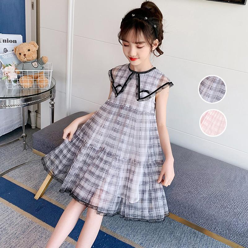 子供服 ワンピース 女の子 夏服 160センチ 韓国 半袖 チェック柄 女の子 キッズ 子ども服 ジュニア ドレス ベビー服 可愛い おしゃれ お姫様 七五三 誕生日 新品 Y Mooti 通販 Yahoo ショッピング