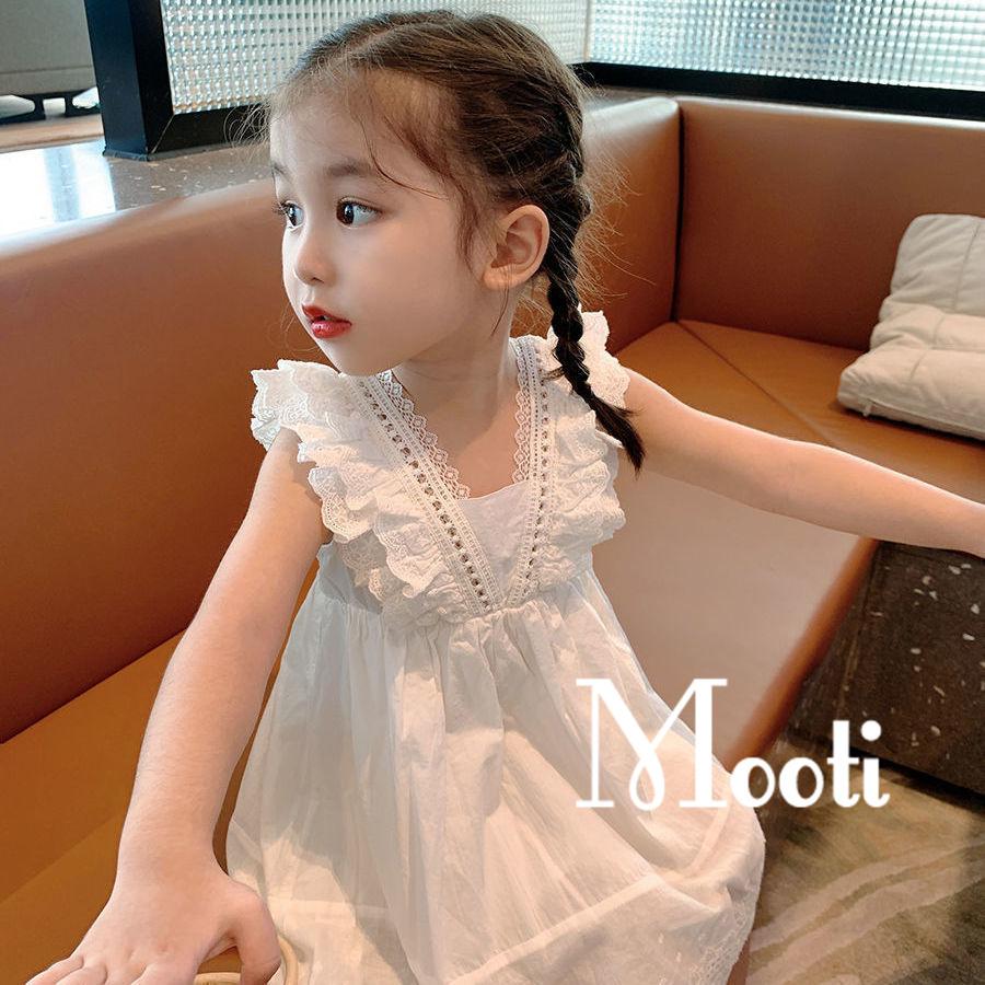 ワンピース キッズ 子供服 女の子綿春夏 白キッズワンピース レースワンピース チュール 子供ドレス ジュニア お姫様 おしゃれ 可愛い カジュアル 新品 全商品オープニング価格