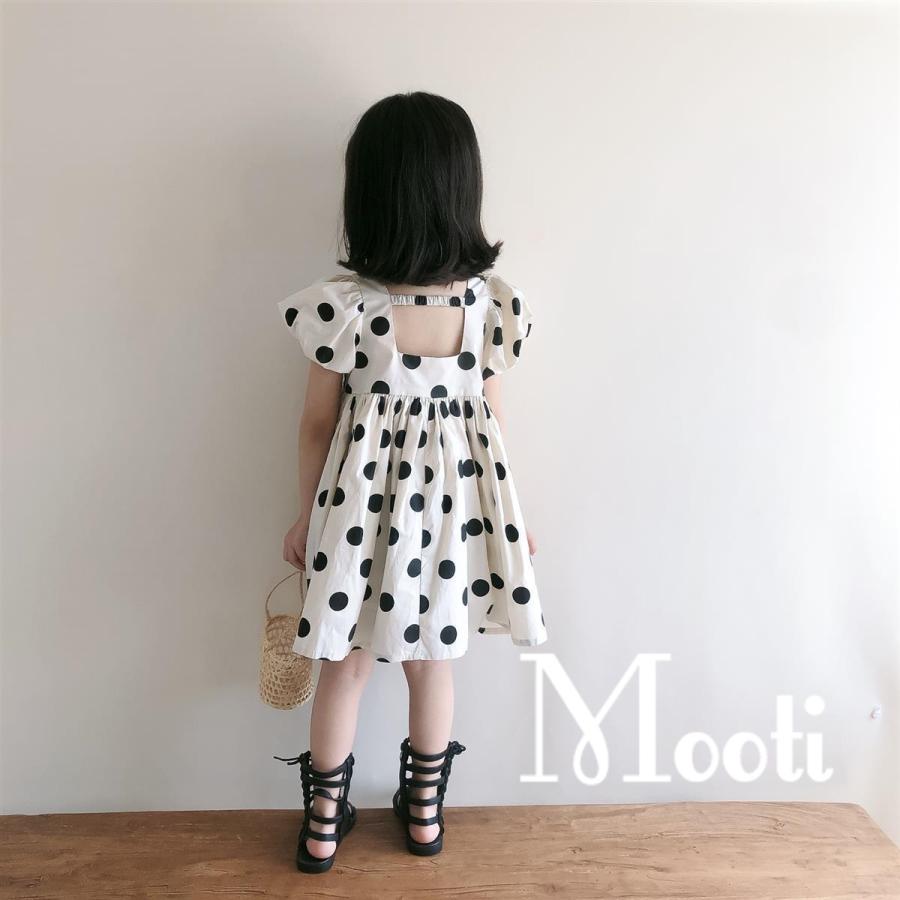 激安直営店 リボン フリル オフショルダー スクエアネック プリント 綿膝丈 半袖 女の子 ドット柄シフォンワンピース 子供服 おしゃれ 可愛い22新作 人気 夏 子ども服 ワンピース チュニック サイズ 100 Edudepart Com