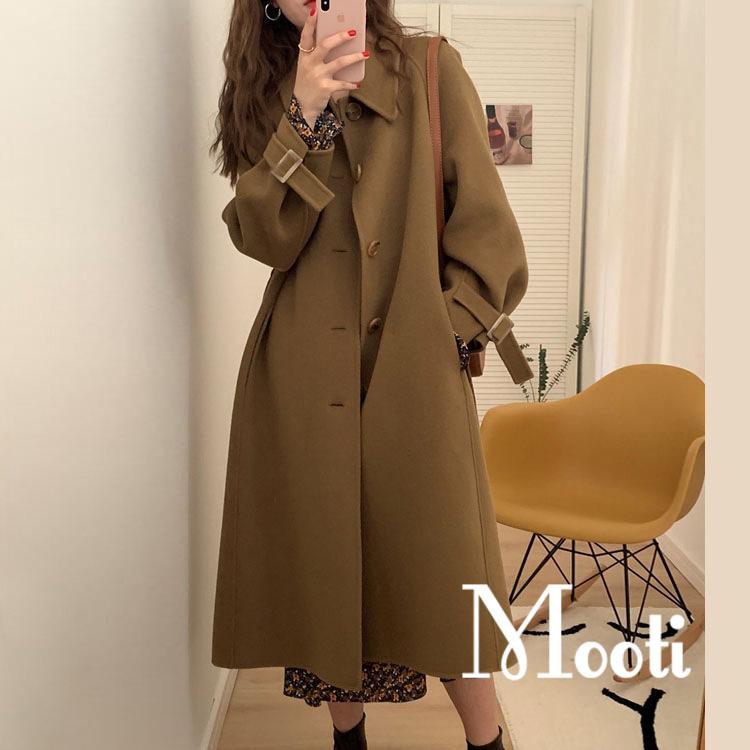 2色 チェスターコート レディース ラシャコート 無地 ロング丈 ゆったり 秋冬コート アウター お洒落 ウール混 厚手暖かい 体型カバー アウター 通勤 Ol Y Mooti 通販 Yahoo ショッピング