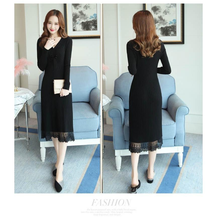 ニットワンピース ロング レディース 秋 冬 タイトニットワンピース 長袖 ニットセーター タイトワンピース ロングニットワンピ 大きいサイズ 30代 40代 50代 Y Mooti 通販 Yahoo ショッピング