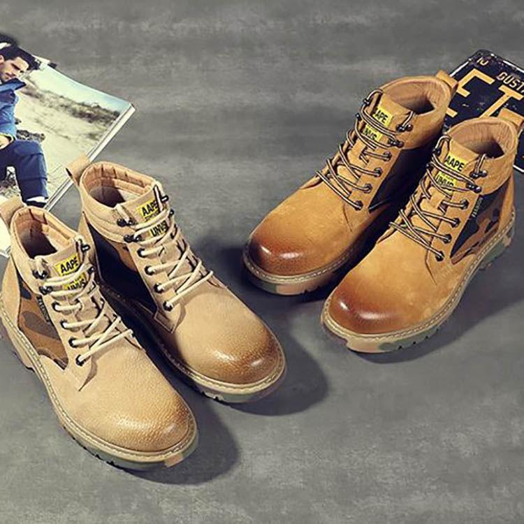 ワークブーツ メンズ キャメルブーツ カジュアル シューズ 靴 男性 ストリート Fakfakkab Go Id
