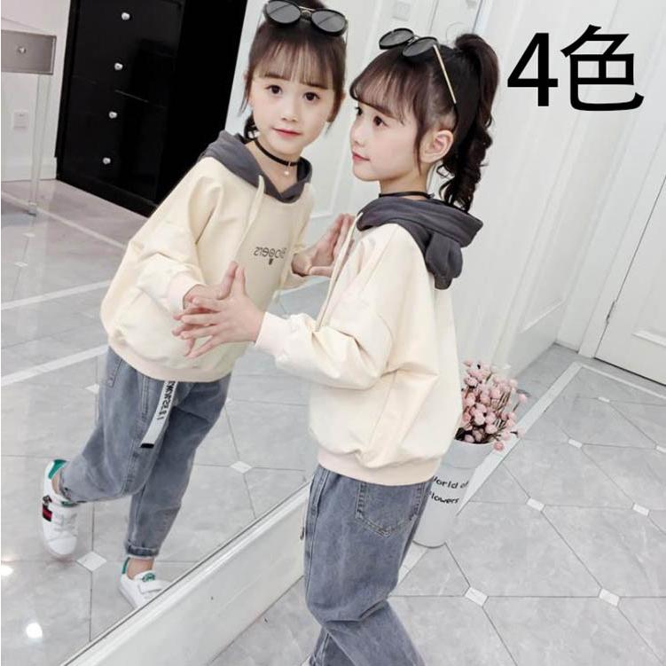 子供服 セットアップ 女の子 長袖 春秋 秋着 上下セット 韓国子供服 キッズ ジュニア Tシャツ デニムパンツ 長ズボン 可愛い おしゃれ 小学生 通学着 新品 Y Mooti 通販 Yahoo ショッピング