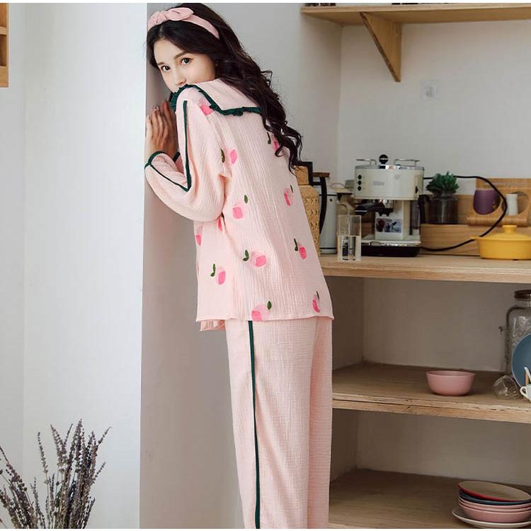 2色 パジャマ レディース 前開き 春夏秋冬 人気 長袖 ルームウェア 寝巻き 2点セット 長ズボン シャツパジャマ 寝間着 部屋着 体型カバー 韓国風 可愛い 新品 Y4159 Mooti 通販 Yahoo ショッピング