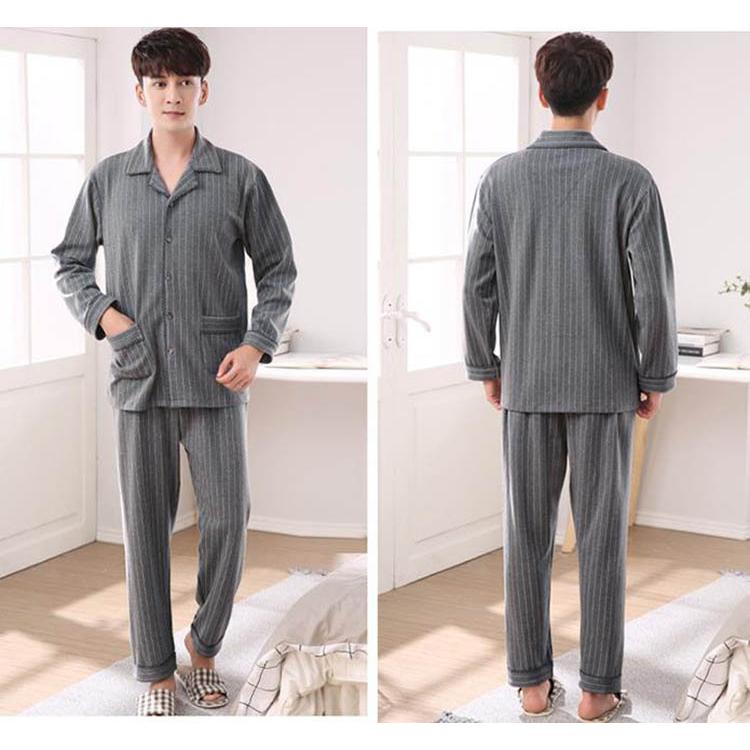 ルームウェア パジャマ メンズ 純綿 長袖 長ズボン 韓国風 かっこいい 紳士 ゆったり 春秋冬 男性 ナイトウェア 質感ある 部屋着 着心地良い 9色選べる Y4254 Mooti 通販 Yahoo ショッピング