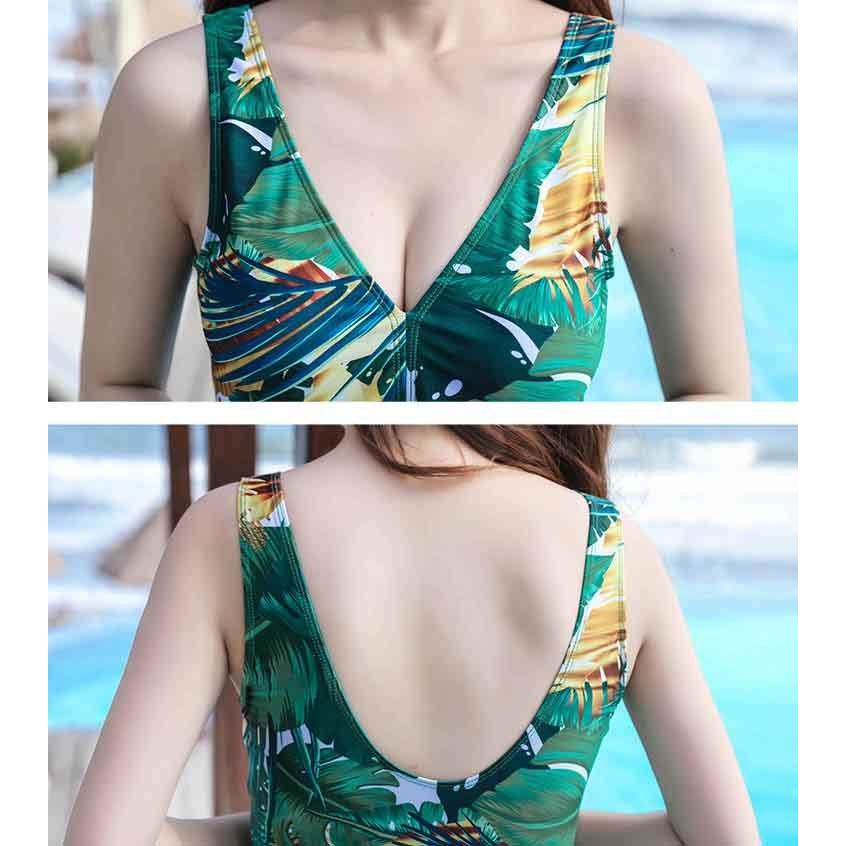 水着 レディース ワンピース 体型カバー オールインワン Vネック 花柄 ハイウエスト ママ水着 大きいサイズ 可愛い 着痩せ セクシー 温泉 海水浴 プール 新品 Y Mooti 通販 Yahoo ショッピング