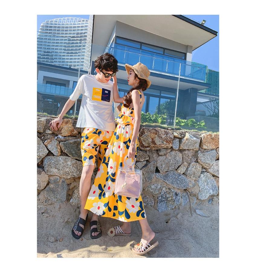 ペアルック Tシャツ 可愛い ペアルック カップル ワンピース レディース メンズ T シャツ 上下セット ブランド ペア カップル 服 Y Mooti 通販 Yahoo ショッピング