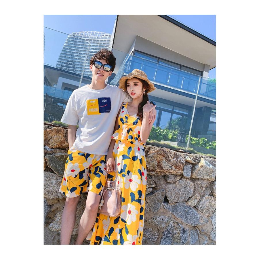 ペアルック Tシャツ 可愛い ペアルック カップル ワンピース レディース メンズ T シャツ 上下セット ブランド ペア カップル 服 Y Mooti 通販 Yahoo ショッピング