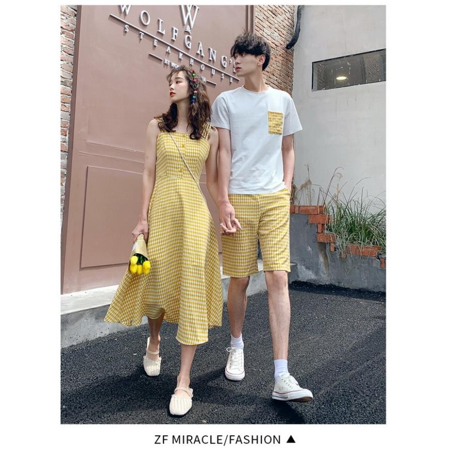 ペアルック Tシャツ 可愛い ペアルック カップル ワンピース レディース メンズ T シャツ 上下セット ブランド ペア カップル 服 Y Mooti 通販 Yahoo ショッピング