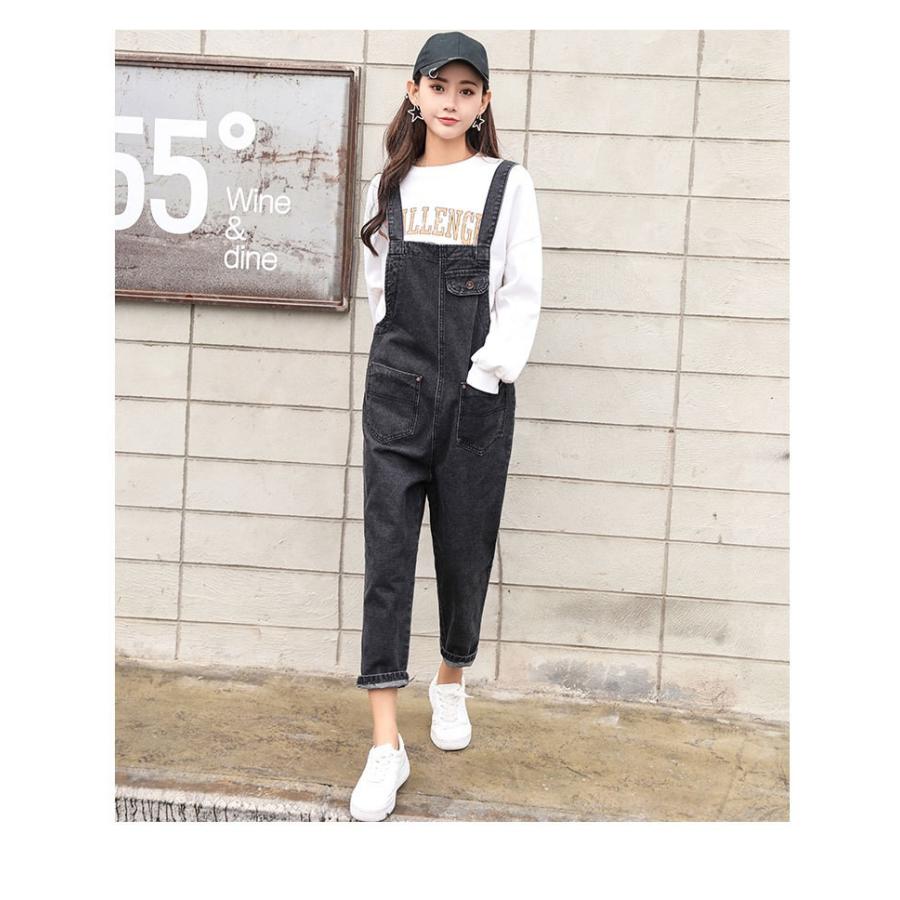 オールインワン パンツ オーバーオール 黒 大人可愛いデニムサロペット サロペット デニムサロペット オールインワン サロペット サルエルパンツ デニム Y Mooti 通販 Yahoo ショッピング