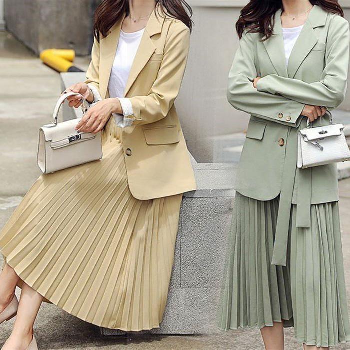 オンライン通販ストア セットアップ スカートスーツ レディース 2点セット テーラード ジャケット 長袖 無地 プリーツスカート ビジネス フォーマル 通勤 面接 洋服 卒業式 就活 人気順 Www Superavila Com