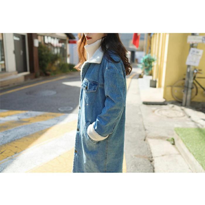 裏ボアデニムロングジャケット レディース ボアコート デニムコート 裏ボア モッズコート ロング コート ムートンコート 長袖 Y5127 Mooti 通販 Yahoo ショッピング