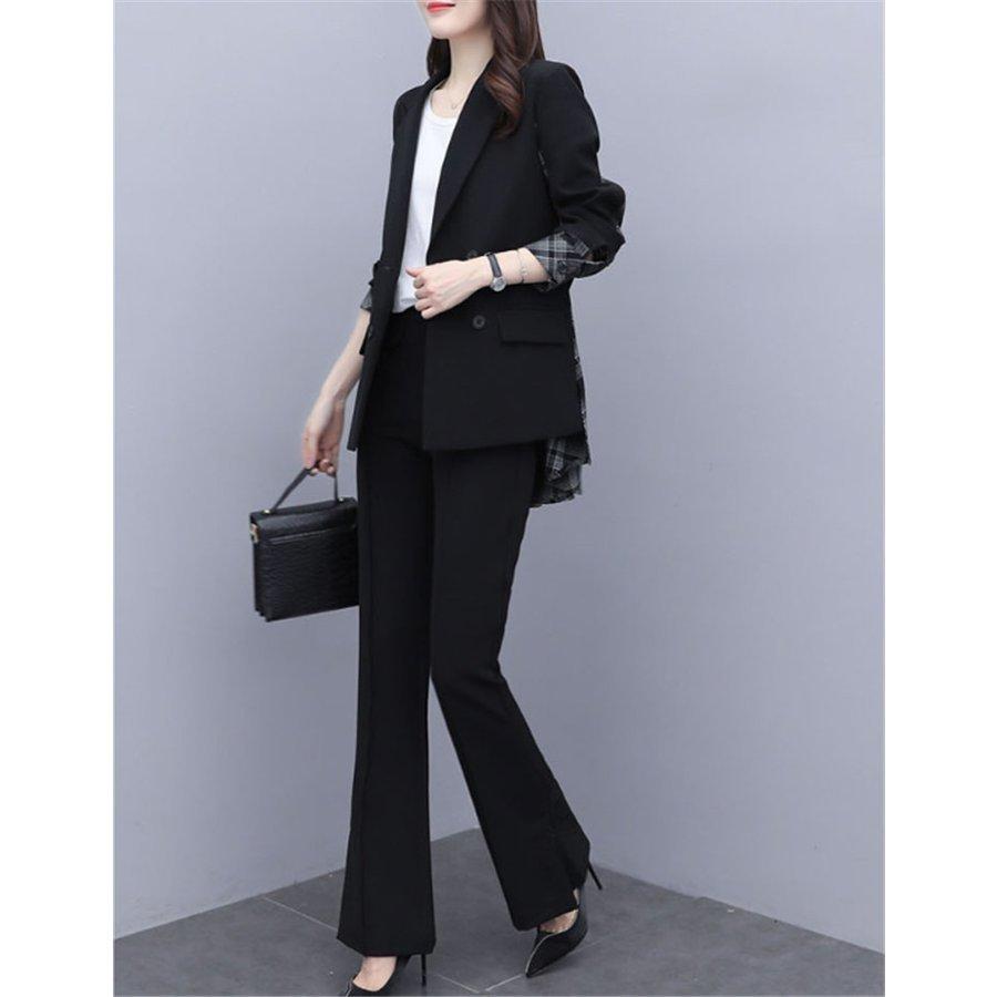 即日出荷 セットアップレディース3点セットトップスカットソーフレアベストゆったり体型カバーワイドパンツスーツパンツカジュアル40代通勤ol着痩 安心の日本製 Carlavista Com