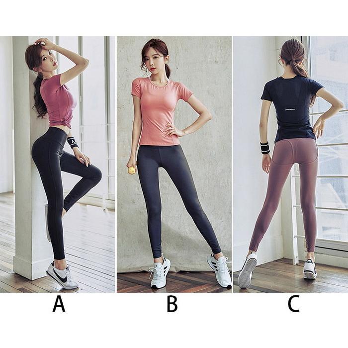 メール便送料無料対応可 ランニングウェア レディース セット 3点セット 上下 ウェア おしゃれ 可愛い かわいい トレーニングウェア ジムウェア ジム Cisama Sc Gov Br