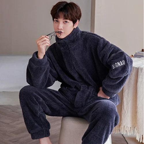 メンズ 裏起毛 パジャマ メンズ スウェット 部屋着 セットアップ フリース あったか おすすめ ふわもこ ファッション 着る毛布 Y Mooti 通販 Yahoo ショッピング