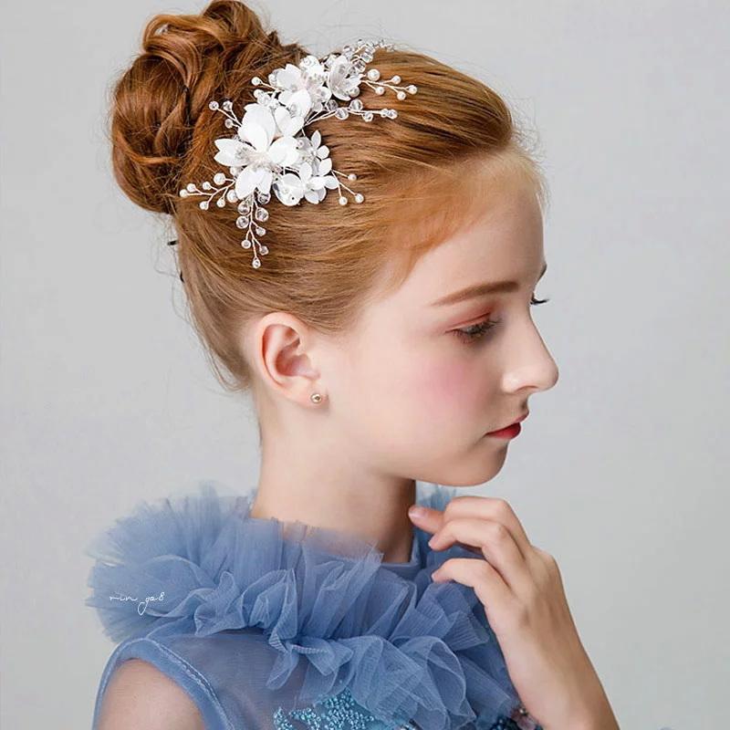 子供ヘアアクセサリー ピアノ発表会 ヘアクリップ 花 ヘアアクセ 花 ピン 髪飾り 発表会 ビジュー ヘッドドレス キッズ 花 フラ Y Mooti 通販 Yahoo ショッピング