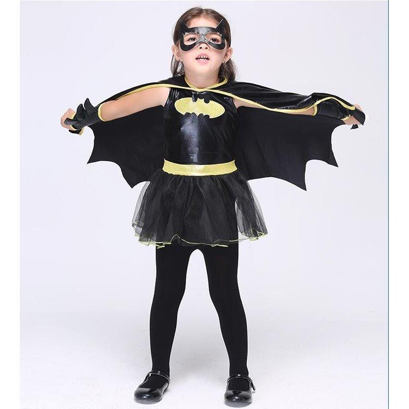 割り引き ハロウィン コスプレ 子供 魔女 キッズコスプレ仮装ハロウィンバットマン子ども服 コスチューム キャラクター服パーティグッズ