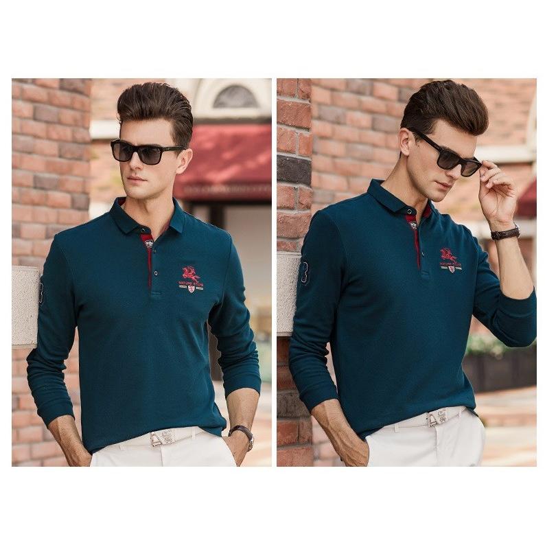 ポロシャツ メンズ 長袖 おしゃれ ブランド 無地 トップス シンプル 大きいサイズ 春秋 30代 40代 50代 Y Mooti 通販 Yahoo ショッピング