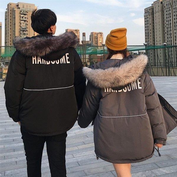 21秋冬新作 ダウンコート 防寒着 ペアルック 冬カップル 秋 カジュアル コート アウター フェイクファー フード付き ダウンジャケット あったか 中綿 レディース メンズ ダウンコート ダウンジャケッ あったか 中綿 レディース メンズ コート アウター Dagl Tg
