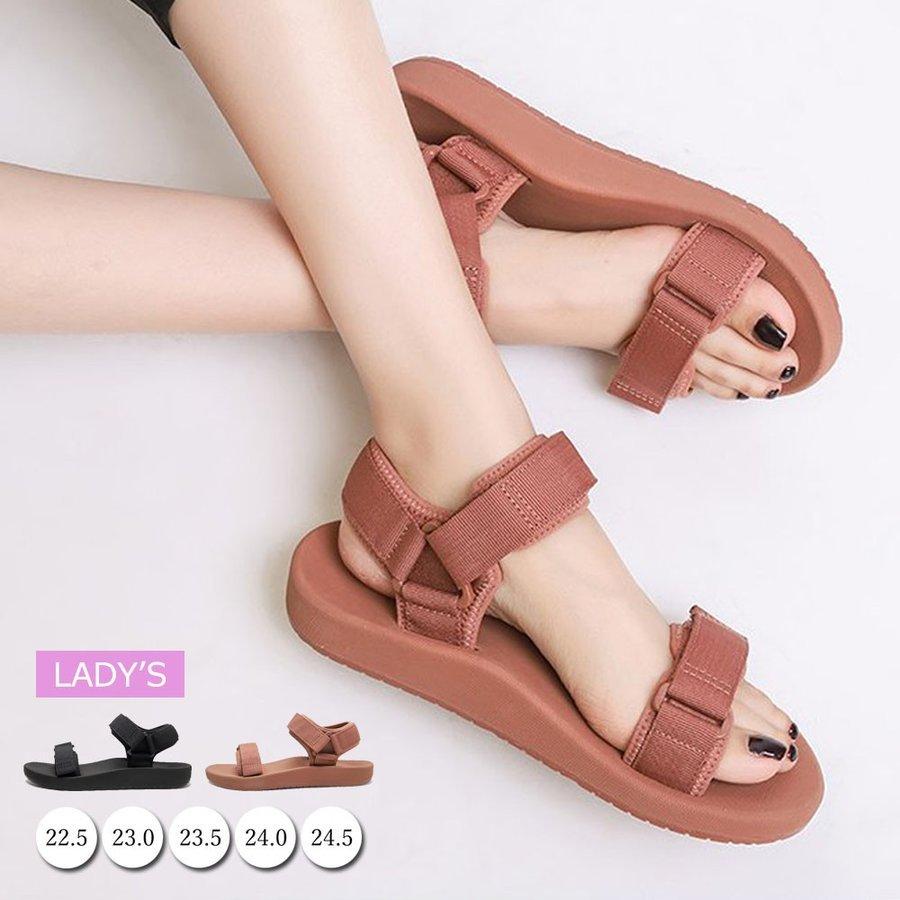 超特価sale開催 サンダル レディース 厚底 シンプル スポーツサンダル 夏 プラットホーム ソール Aynaelda Com