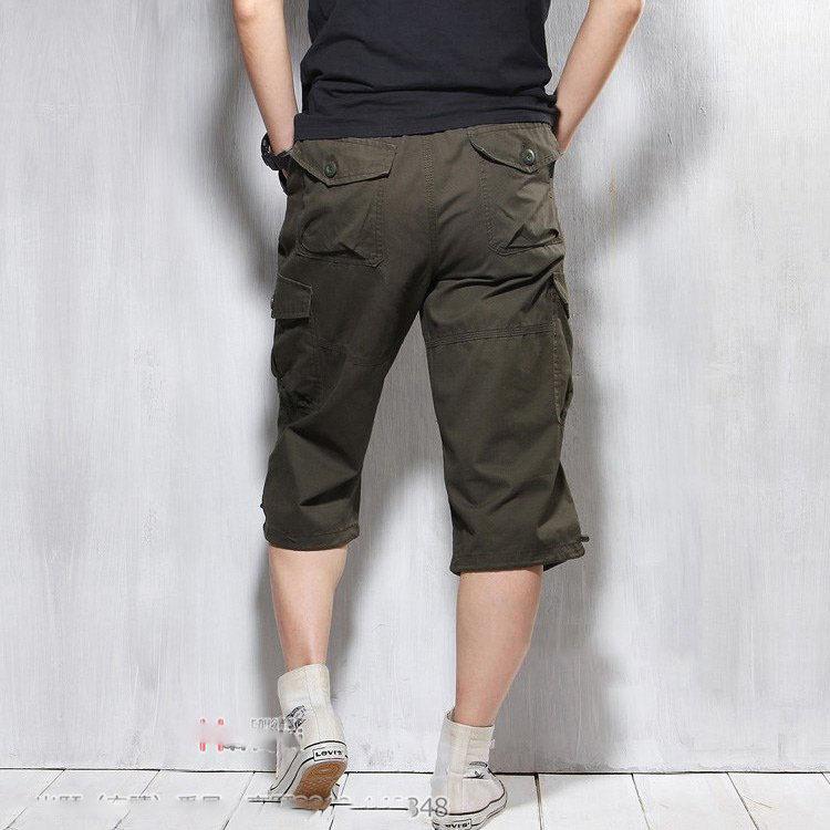 カーゴパンツ メンズ 7分丈パンツ クロップドパンツ ハーフパンツ スポーツ 七分丈 膝下 大きい 夏 綿100 色々な