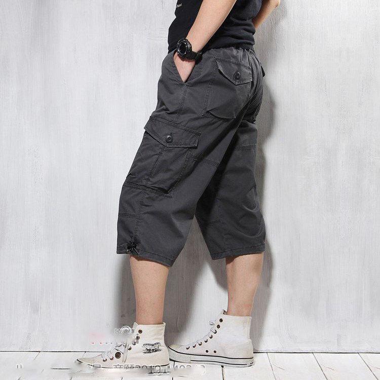 カーゴパンツ メンズ 7分丈パンツ クロップドパンツ ハーフパンツ スポーツ 七分丈 膝下 大きい 夏 綿100 色々な